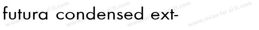 futura condensed ext字体转换